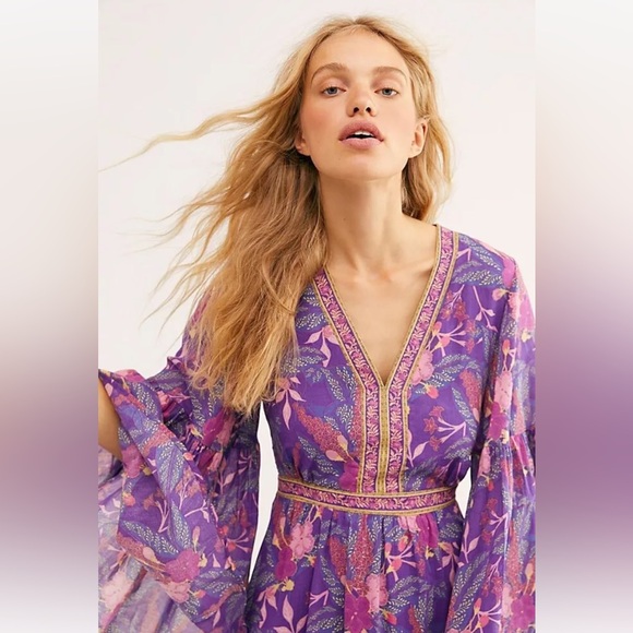 NEW! Boho retro aesthetic western vintage dress - Picture 17 of 17